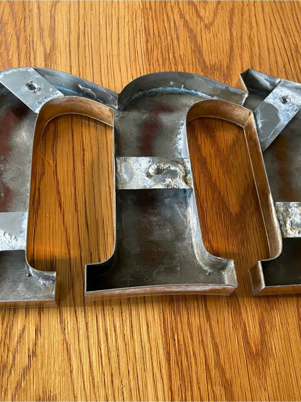 Brass Letter 'm' Wall Decor - Gold Accent